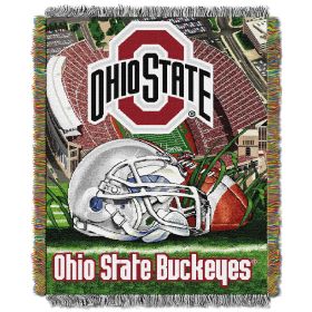 Ohio State OFFICIAL Collegiate "Home Field Advantage" Woven Tapestry Throw - 1COL/05101/0007/RET