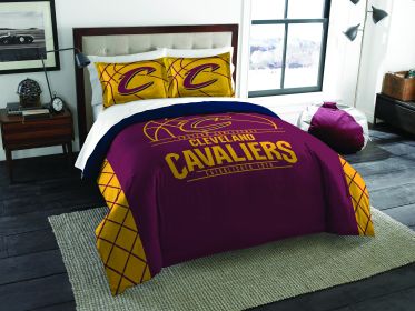 Cavaliers OFFICIAL "Reverse Slam" King Comforter & Shams Set - 1NBA/85800/0005/EDC
