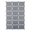 12-Tier Portable 72 Pair Shoe Rack Organizer 36 Grids Tower Shelf Storage Cabinet Stand Expandable for Heels, Boots, Slippers, Black - as picture