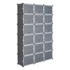 12-Tier Portable 72 Pair Shoe Rack Organizer 36 Grids Tower Shelf Storage Cabinet Stand Expandable for Heels, Boots, Slippers, Black - as picture