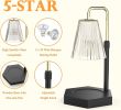 RAINBEAN Candle Warmer Lamp with Timer and Dimmer, Height Adjustable Electric Candle Lamp Warmer for Jar Scented Candles Dimmable Candle Melter - Blac
