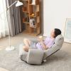 Adjustable head and waist, game chair, lounge chair in the living room, 360 degree rotatable sofa chair,Rotatable seat Leisure Chair deck chair - as P