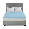 All Season Reversible Hypoallergenic 1.5" Cooling Mattress Topper - as Pic