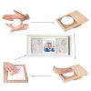 Baby Hand and Footprint Kit, Baby Footprint Kit, Newborn Keepsake Frame - Blue Clay